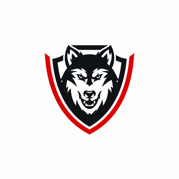 Wolf Mascot Vector Logo Design