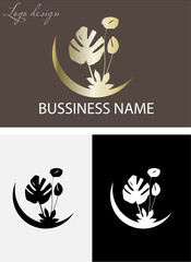 isolated logo design vector for shop business 