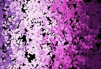 Dark Purple, Pink vector texture with abstract forms.