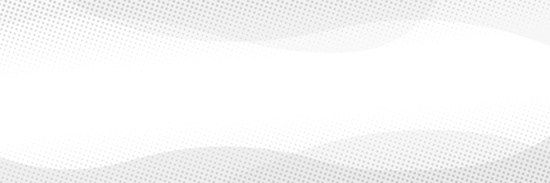 Fototapeta Light vector background, halftone dots, banner. Wavy shapes, shades of gray.