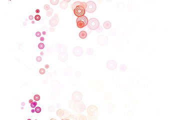 Light Pink vector background with spots.