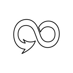 Infinity line icon