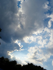 The cloud which flows through the summer sky