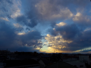 Far former cloud and blue to spread in the sky