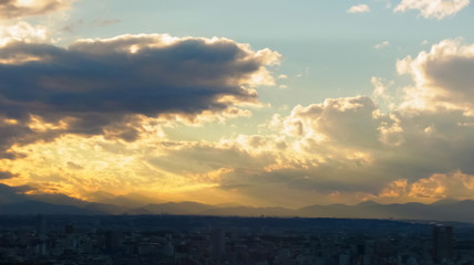 The sky which shines as if God totally lives