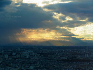 Golden light to pour into the city