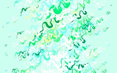 Fototapeta premium Light Blue, Green vector pattern with lines.