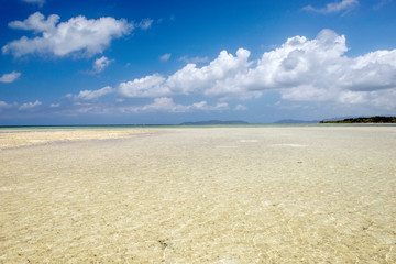 Fototapeta na wymiar 沖縄県　竹富島のコンドイビーチ