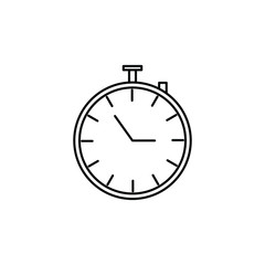 Stop watch outline icon logo