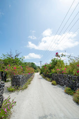 沖縄県　竹富島の竹富町集落