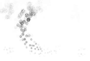 Obraz premium Light Gray vector background with circles, curves.
