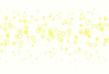Light Green, Yellow vector background with spots.