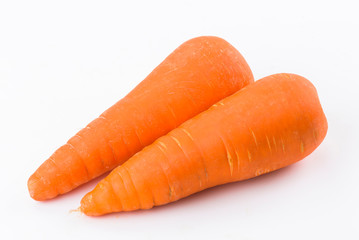 carrot isolated on the white background