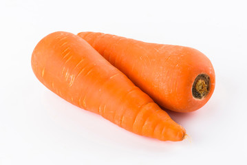 carrot isolated on the white background
