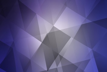 Fototapeta premium Light Purple vector shining triangular backdrop.