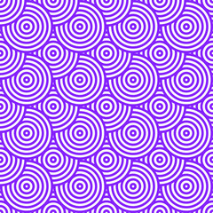 Seamless circle vector illustration background. Repeating geometric tiles. Concentric circles