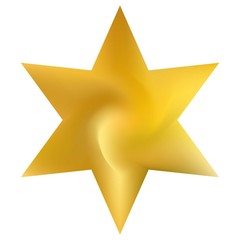 Colorful background in the form of hexagram.