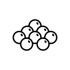 Black line icon for mustard seed