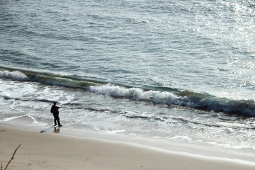 明け方の海釣り