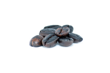 Dark roasted arabica coffee beans