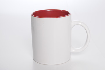 Coffee mug object isolated in white