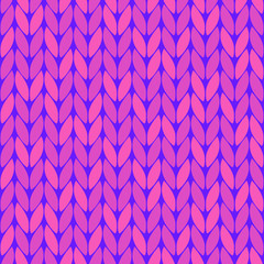 Leaves seamless pattern with modern color background