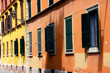 Fototapeta na wymiar Colorful exterior in Rome