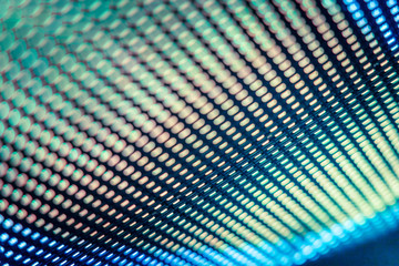 CloseUp LED blurred screen. LED soft focus background. abstract background ideal for design.