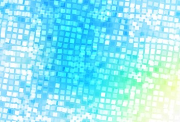 Light Blue, Green vector pattern in square style.