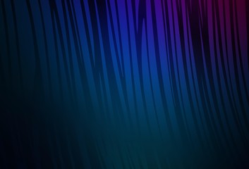 Dark Pink, Blue vector template with curved lines.