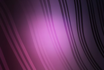 Dark Pink vector pattern with bent lines.