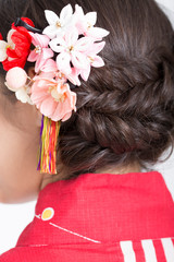 Naklejka premium ヘアアレンジ