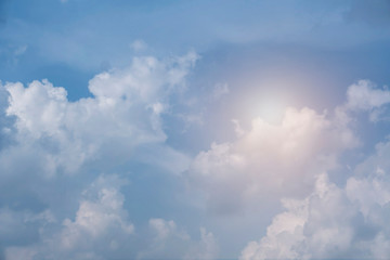 Blue sky with white clouds