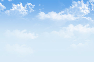 Blue sky with white clouds