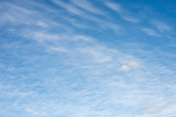 Background. Cirrus clouds in a blue sky