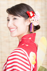 浴衣女性ポートレート