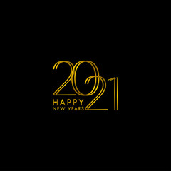 Happy New Years 2021 Celebration Vector Template Design Illustration