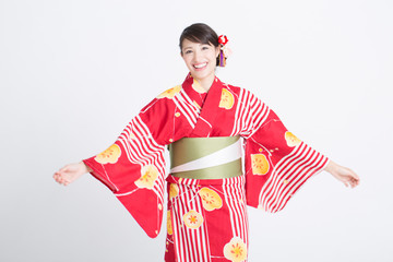 浴衣姿の女性