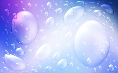Light Pink, Blue vector layout with circle shapes. Glitter abstract illustration with blurred drops of rain. The pattern can be used for ads, leaflets of liquid.