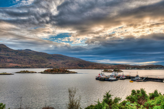 Kyle of Lochalsh in the Scottish Highlands