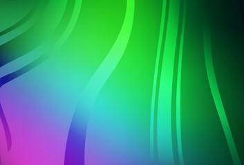 Light Pink, Green vector glossy abstract background.