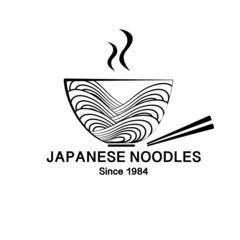 noodles logo black and white, vector illustration