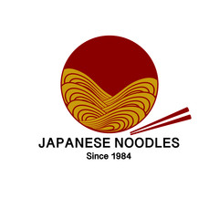 noodles logo for company, vector illustration