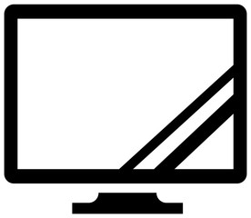 TV, television, monitor / Home appliance , furniture vector icon illusration
