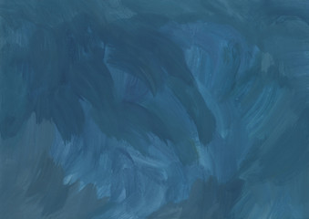 Beautiful blue watercolor texture. High resolution background.  There is blank place for your text, textures design art work or skin product. Oil painting texture, backdrop.