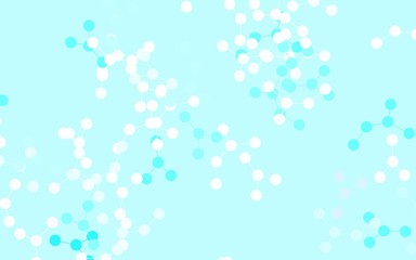 Light Blue, Green vector template with artificial intelligence structure.