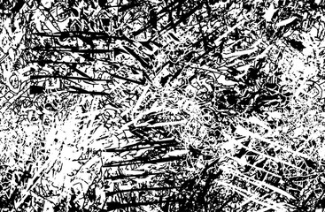 Obraz premium Grunge black and white. Chaotic seamless background. Repeating abstract texture. Monochrome camouflage