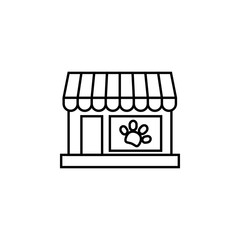 .line pet store icon, simple sign and symbol from Pet-vet collection, design element for User Interface