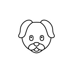 line dog icon, simple element from Pet-vet set, for web and mobile