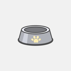.flat line pet bowl icon, simple sign and symbol from Pet-vet collection, design element for User Interface